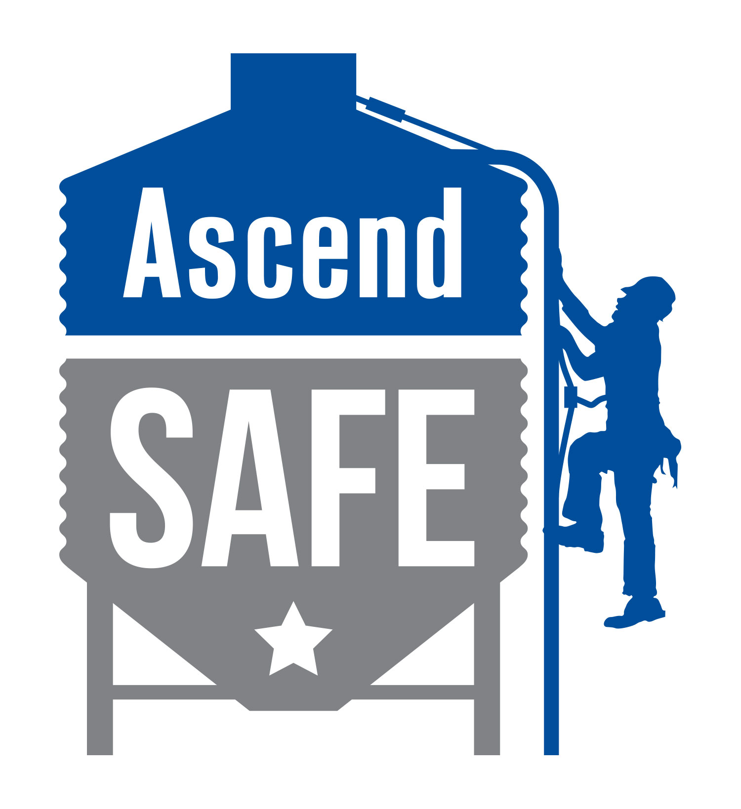 Ascend Safe Logo White Background